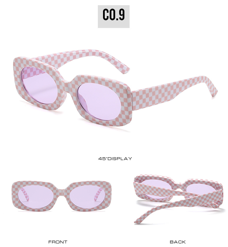 Fashion Sweet Pc Square Candy Color Full Frame Women's Sunglasses display picture 15