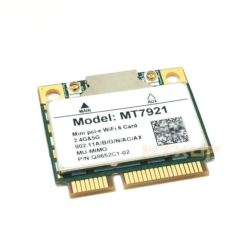 WiFi6 MT7921 AX1800 5G dual-band MINIPCIE встроенная сетевая карта OpenWrt Ubuntu