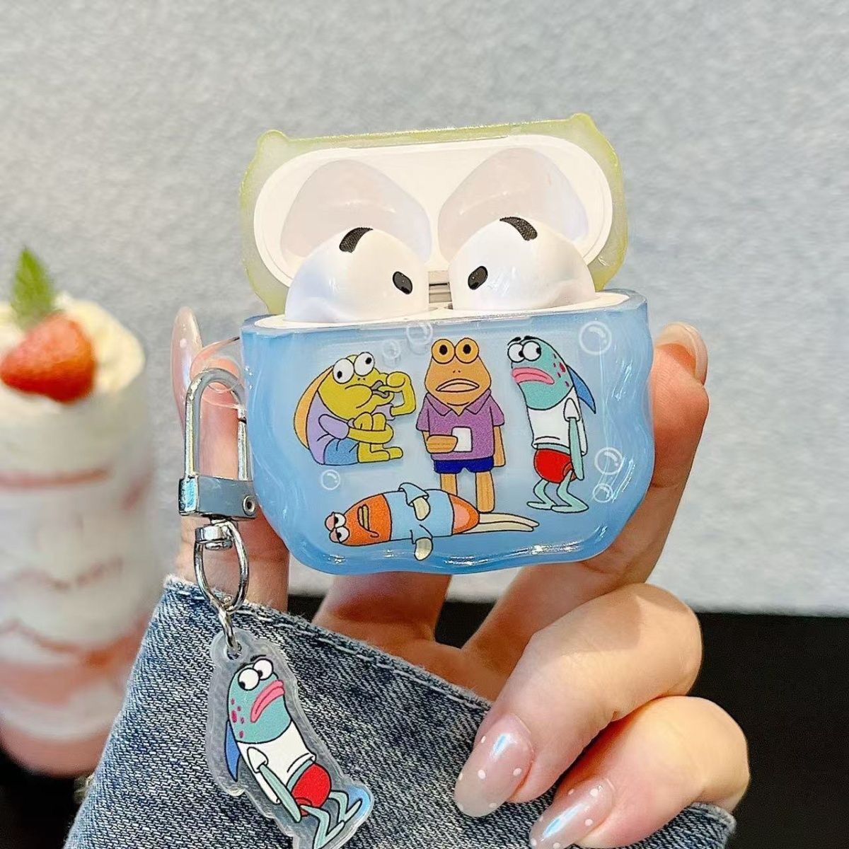 Cinco peces payaso Airpods Pro2 / 3 auriculares 5 generación nuevo Airpods 4 generación estuche Bluetooth