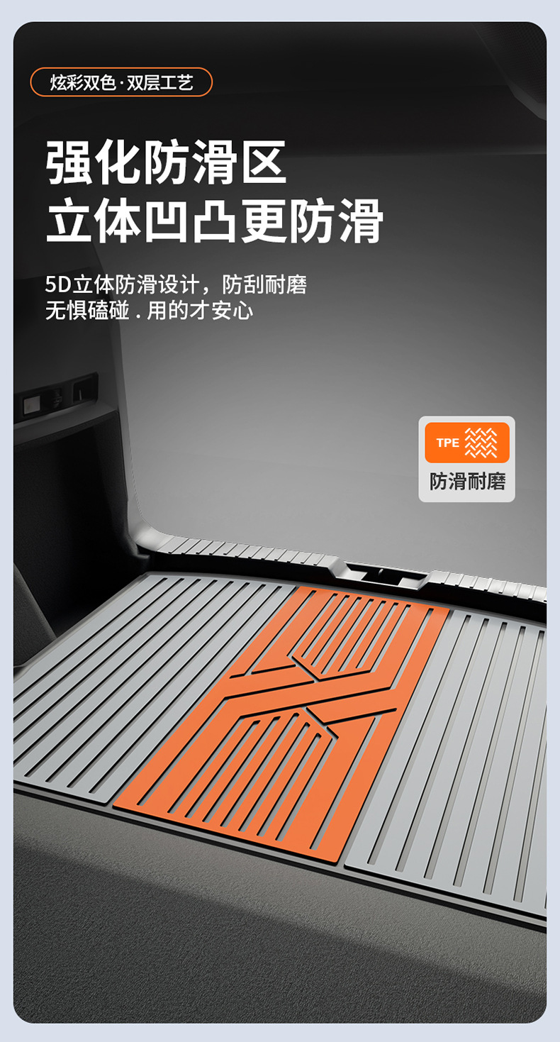 Suitable for Honda Accord, Inspire, Crv, Haoying, Civic, and Other Models, Special Colorful Tpe Trunk Mat