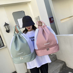 Fitness bag, dry and wet separation, swimming bag, waterproof, beach storage, sports equipment backpack, women's small bag, swim bag, portable, men