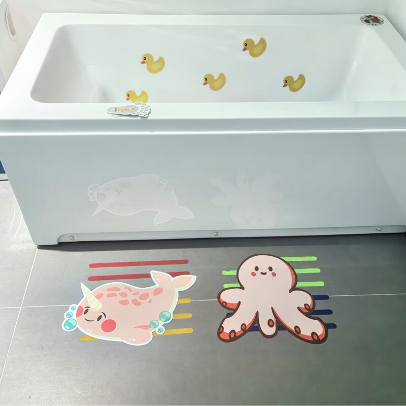 Cartoon Kitchen Pool Toilet Sticker Waterproof Bathroom Foot Mat Bath Anti-Slip Sticker Anti-Slip Tape PEVA Rubber Cartoon Kitchen Pool Toilet Sticker Waterproof Bathroom Foot Mat Bath Anti-Slip Sticker Anti-Slip Tape PEVA Rubber