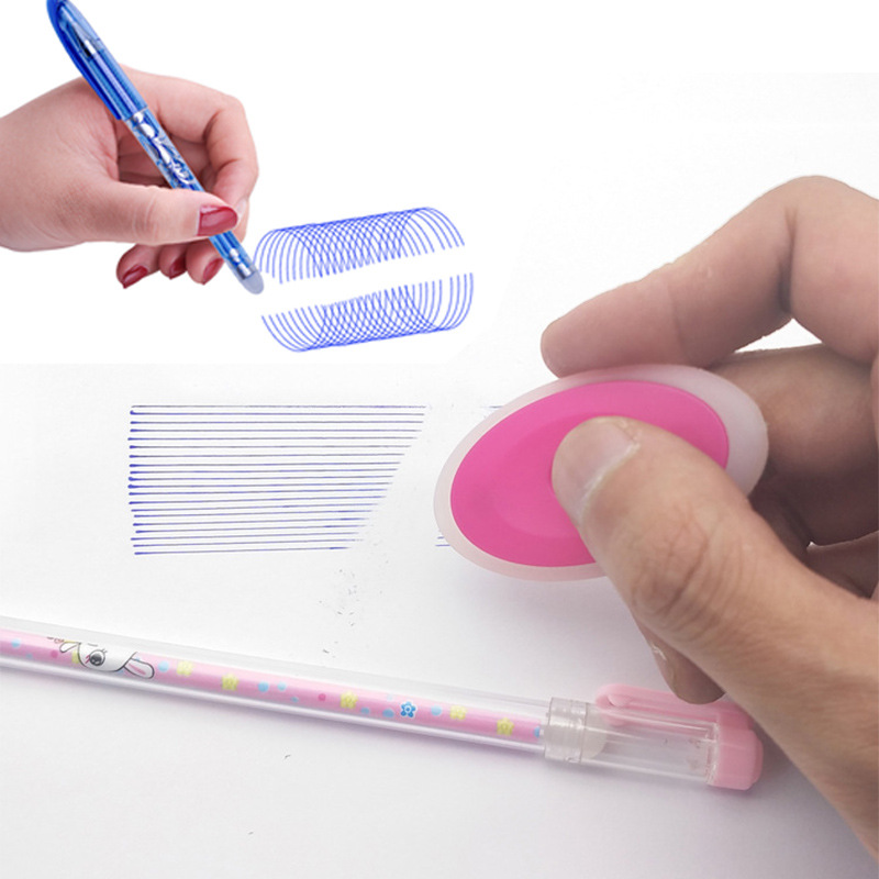 Pluma borrable pluma de gel de calor de fricción resistente al desgaste pluma borrable núcleo 0,5 Mo pluma borrable Negro Azul tinta azul