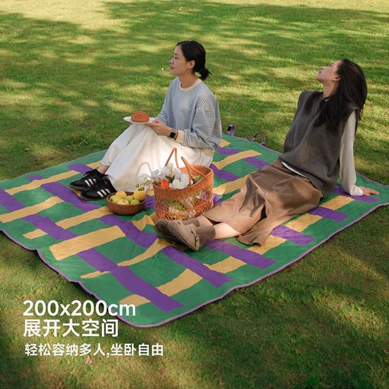 超音波ピクニックマット、厚みのある防湿マット、春のお出かけ、折りたたみ式屋外ポータブルマット、INSスタイルのカスタマイズ、アルミフィルム付き|undefined