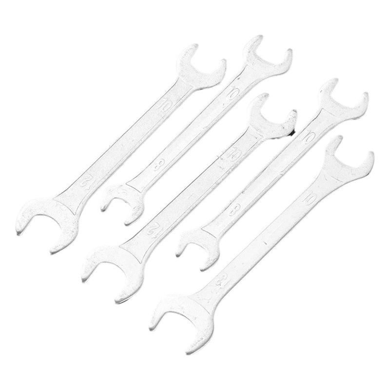 Двойной открывающийся гаечный ключ двойного назначения оцинкованная ковка высокопрочный динамометрический ключ авторемонт вспомогательные гаечные ключи аппаратные инструменты оптом