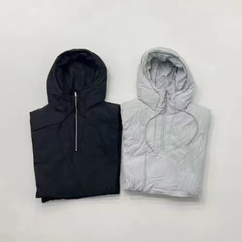 New European and American autumn and winter style unisex silk hooded vest, windproof outdoor cycling hood, faux two-piece hood collar