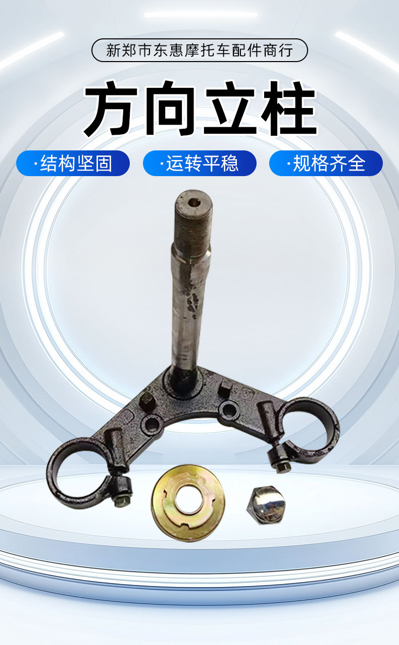 Electric Tricycle 31/33/37/43 Thick Shock-Absorbing Steering Column, Thickened Cast Iron Upper and Lower Pillars, Samsung Accessories