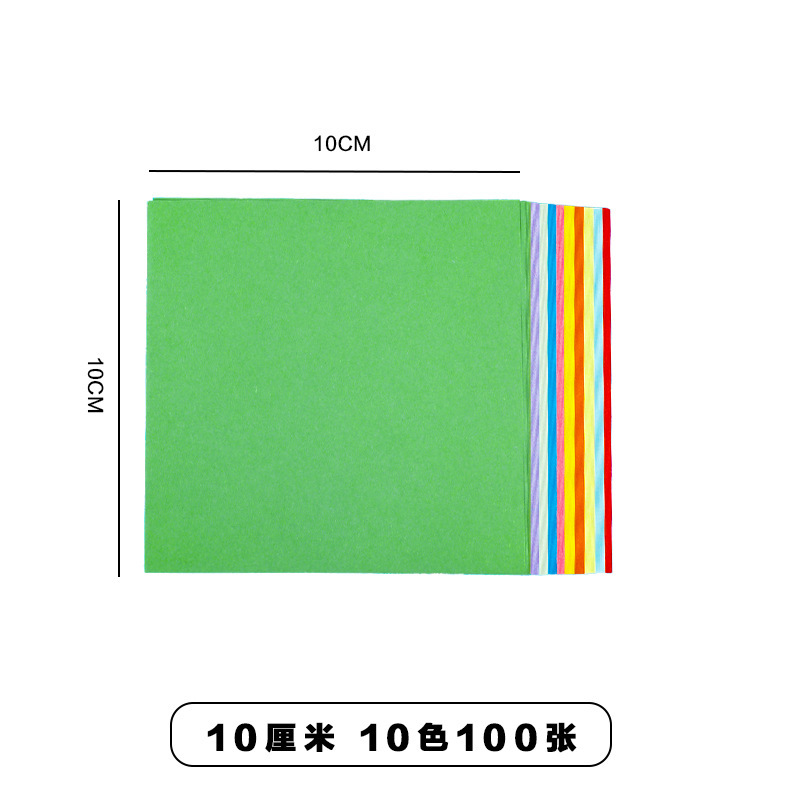 Venta directa de fábrica origami de color cuadrado jardín de infantes origami hecho a mano corte de papel 15 cm 10 colores plegado mil grullas de papel
