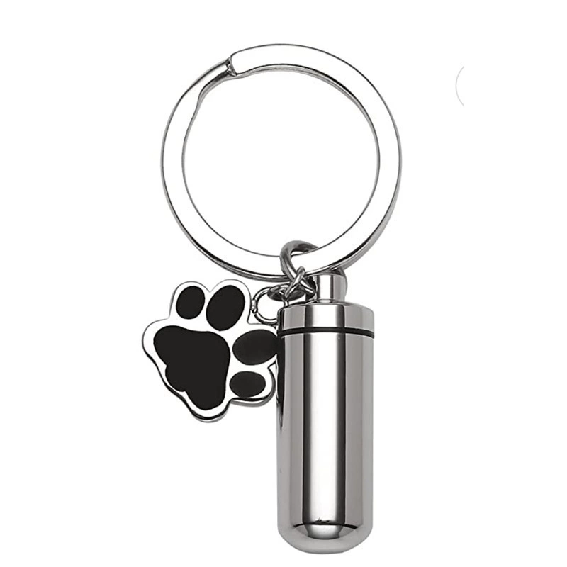 Открытое ожерелье из титановой стали в европейском и американском стиле, женский не выцветающий брелок, мужской Мемориальный кулон-шкатулка для домашних животных, родственников и влюбленных