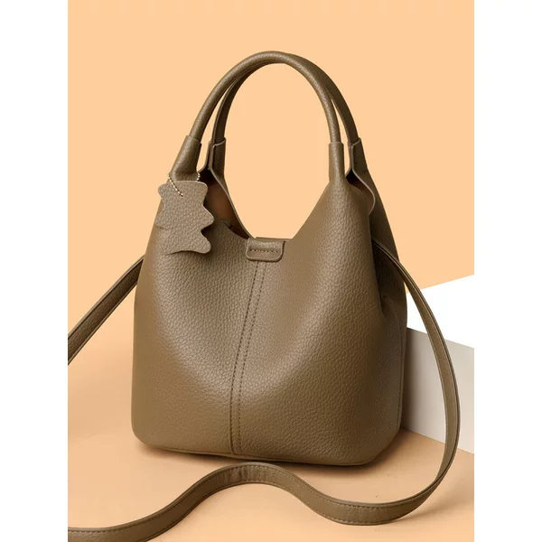 Bucket Bag 2025 French Style Handbag High-End Women's Bag New Versatile Soft Leather Stylish Crossbody Bag Wholesale