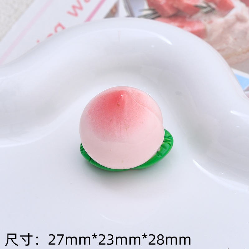 3 차원 시뮬레이션 과일 복숭아