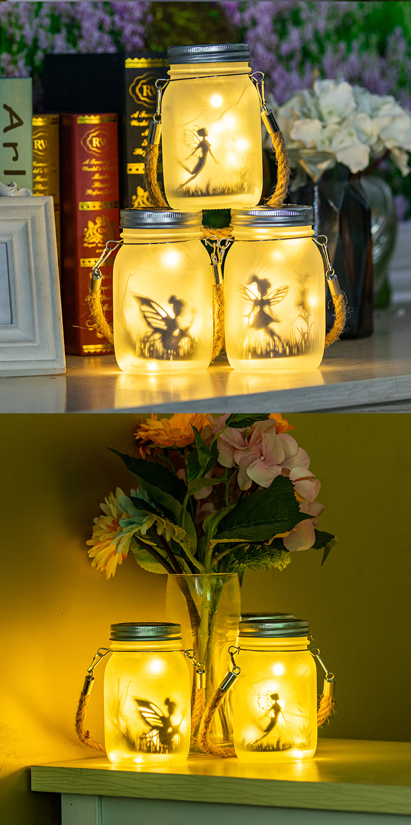 Pixie Solar Mason Jar Light