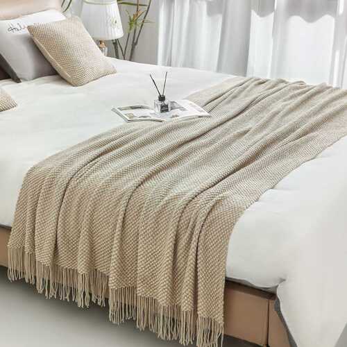Sofa blanket Instagram style blanket office nap blanket throw blanket air conditioner cover blanket B&B decoration bed tail band