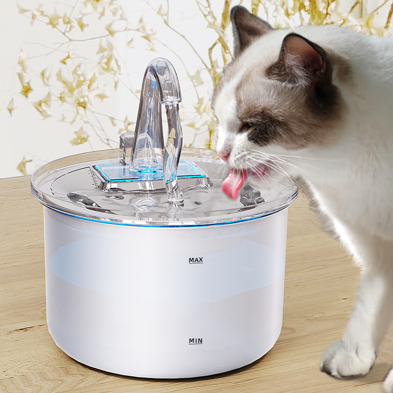 Filtro automático de agua de circulación de agua viva de acero inoxidable inteligente para perros bebedores de agua de mascotas nuevos productos