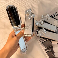 くし携帯折りたたみ携帯diyエアバッグエアクッション櫛kt猫さん専用家庭用鏡くし一体