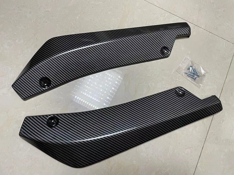 Car Modification Universal Rear Corner Accessories Rear Lip Rear Spoiler Bumper Corner Protector Anti-Collision Anti-Scratch Decoration