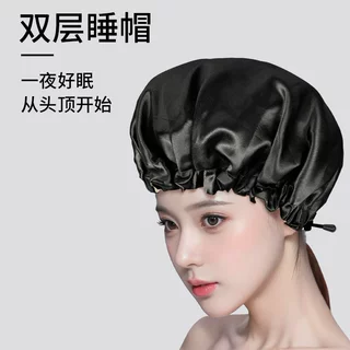 睡帽女款不压头发洗头帽大人女士厨房专用帽子防油烟特大薄款发帽