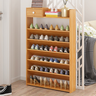 Ft Shoe Rack Simple Oblique Small Household Shoe Cabinet Storage Dormitory Door Small Shoe Rack Assembly Save Empty