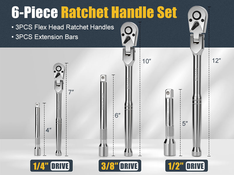 ratchet handle tool set