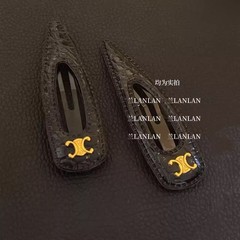 侧边夹皮质bb夹韩系发卡碎发夹