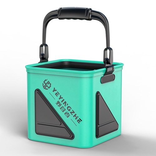 Camper thickened bucket for outdoor fishing, foldable multifunctional bucket for fish, wild fishing live fish bucket, small fish bucket