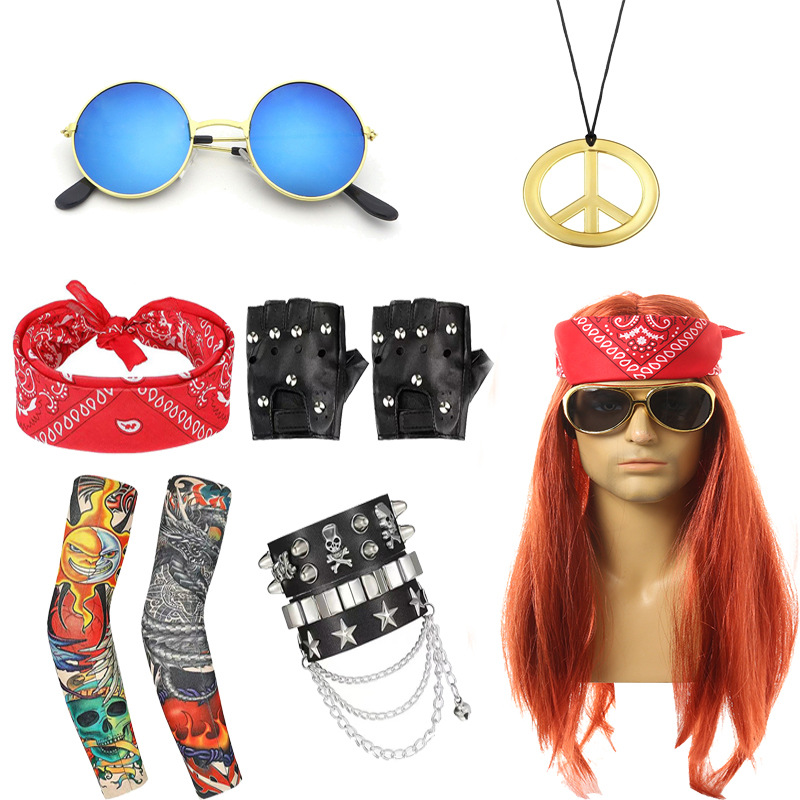 오렌지 스트레이트 헤어 + 6 종 세트 3