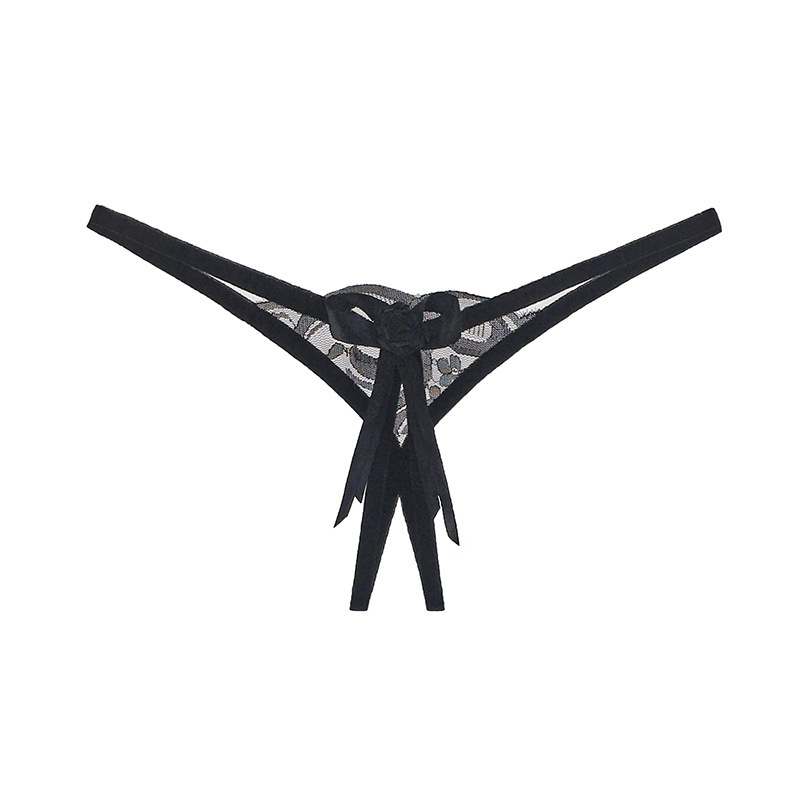 Sexy underwear Ladies Open file temptation sexy underwear free passion lace large size can be inserted into the thong wholesale