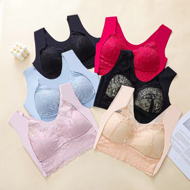 Live-Stream Popular Plus-Size Seamless Bra for Women, Push-Up French Style Without Underwire, Sexy Backless Sports Bra for Girls
