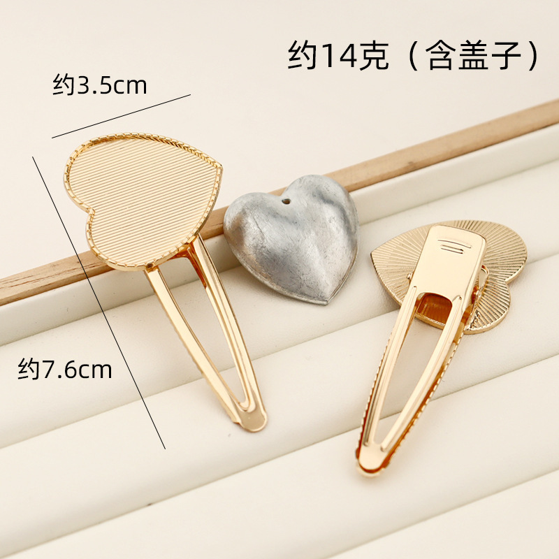 宋錦ヘアピンベース胚 DIY レザーレイヤー合金ヘアピン在庫あり工場直販ベースアクセサリー特殊形状ヘアピンカバー付き|undefined