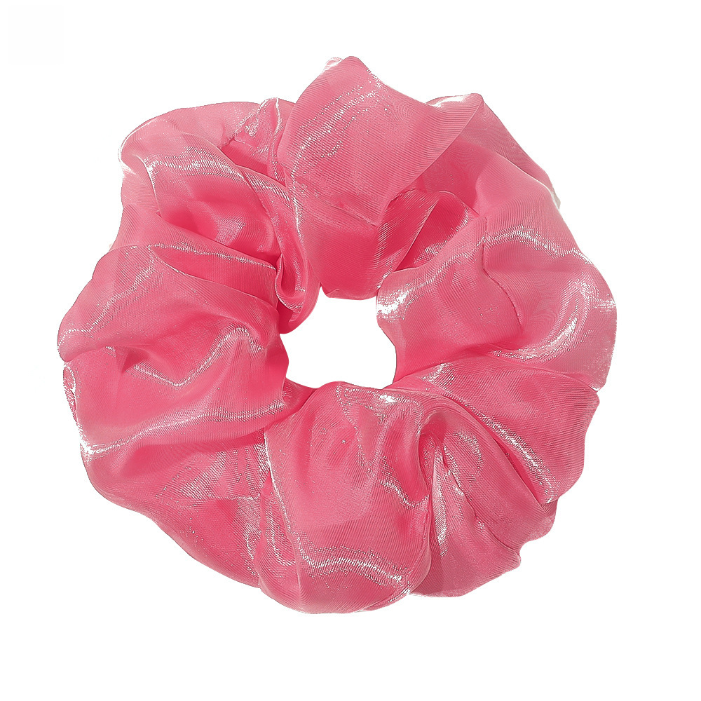 Qiyue super grande fio de seda brilhante intestino grosso anel de cabelo pequeno fresco cabeça corda organza laço cabelo intestino grosso anel corda de cabelo atacado_voghion.com