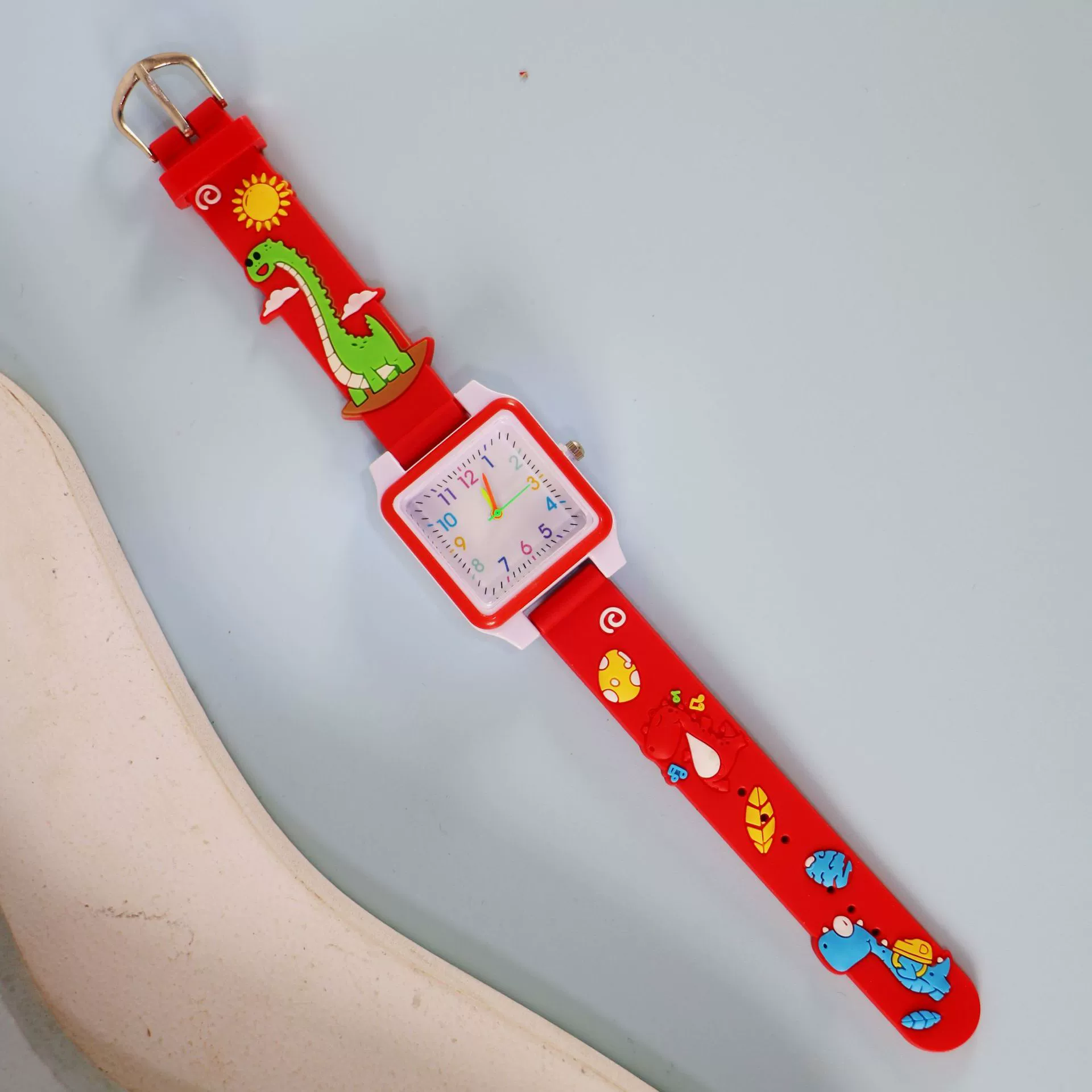 Silicone children's watch with gears, children's quartz watches