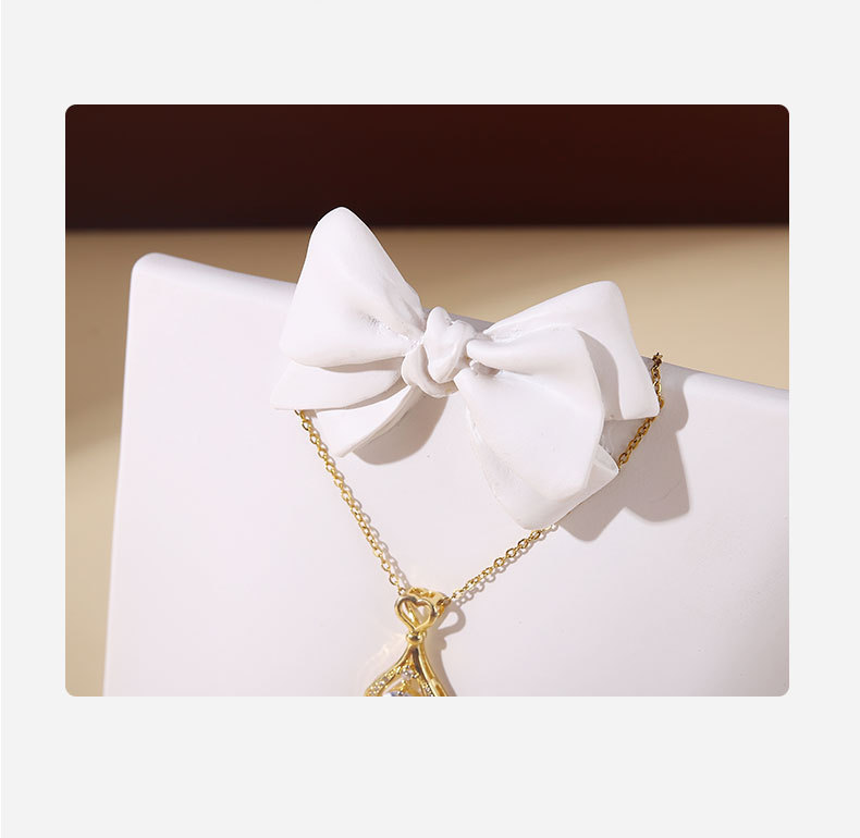 1 Piece Quantity Resin Material Sweet Simple Style Bow Knot Resin Spray Paint Jewelry Display