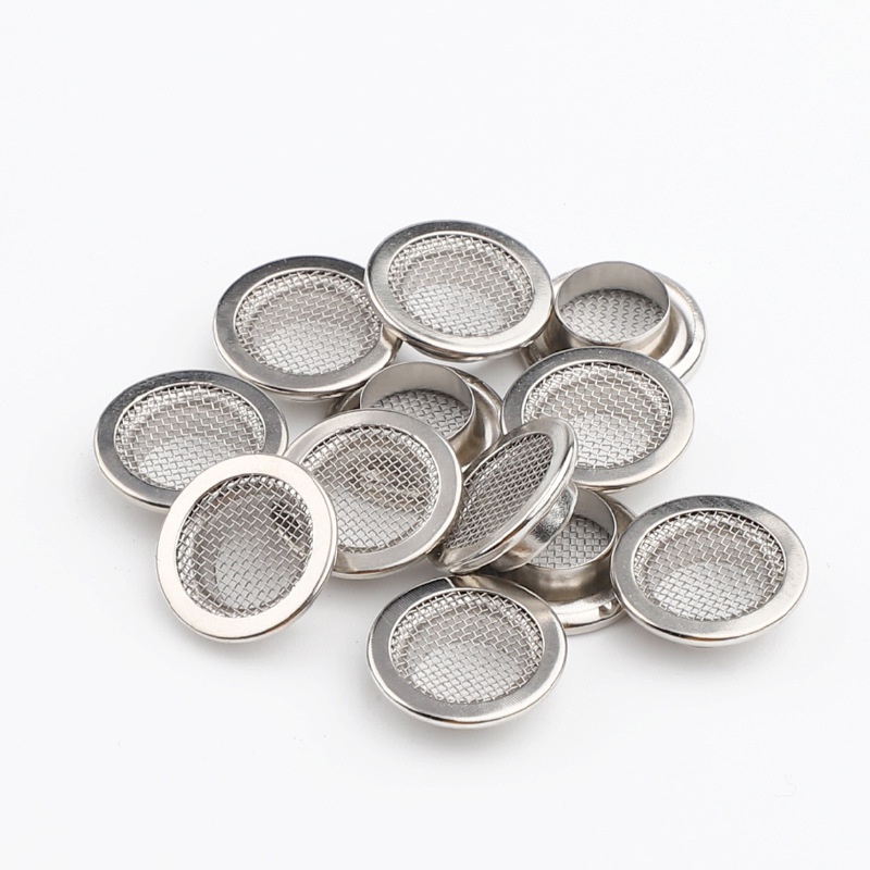 Ojales de cobre metálico con malla redonda, respiraderos