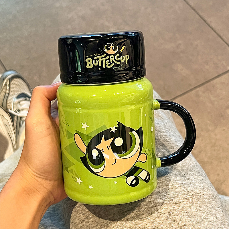 [Powerpuff Girls Exquisite Gift Bag] Green 470ml