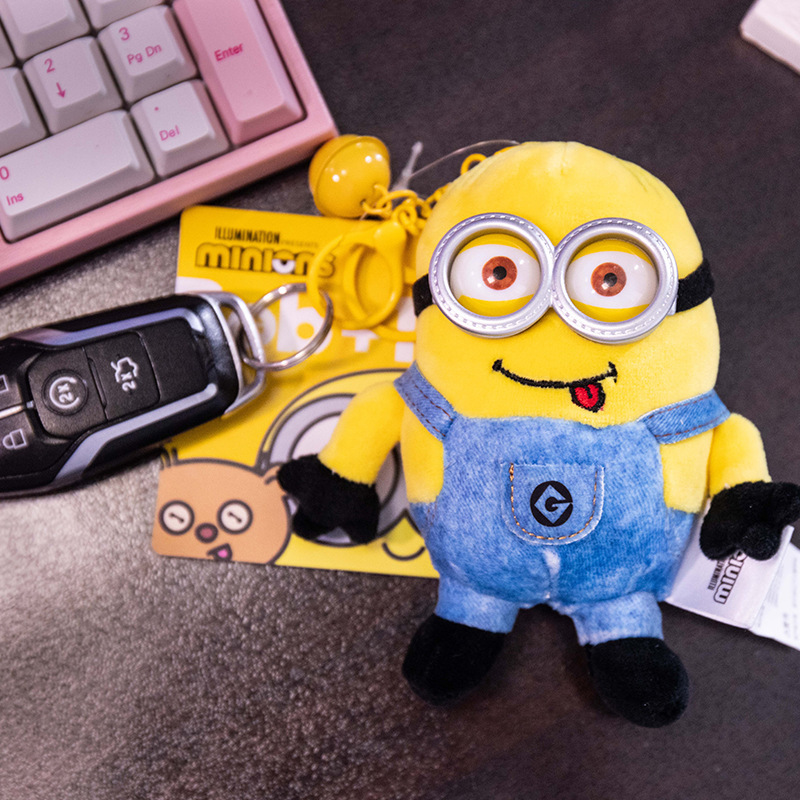 Authentic Despicable Me Minions Olympic Games Peripheral Series Doll Pendant Keychain Gift Doll Toy