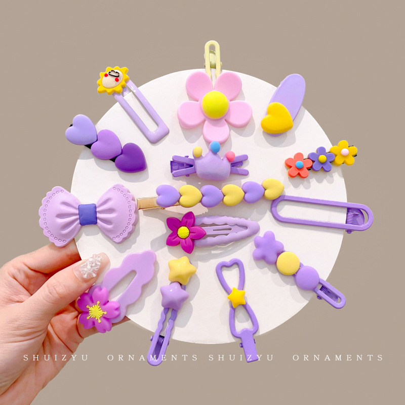 Clip de cabello de dopamina para niñas broche de cabello de la frente broche de cabello rotura BB clips lateral clips de cabello de bebé clips de frangeo toque