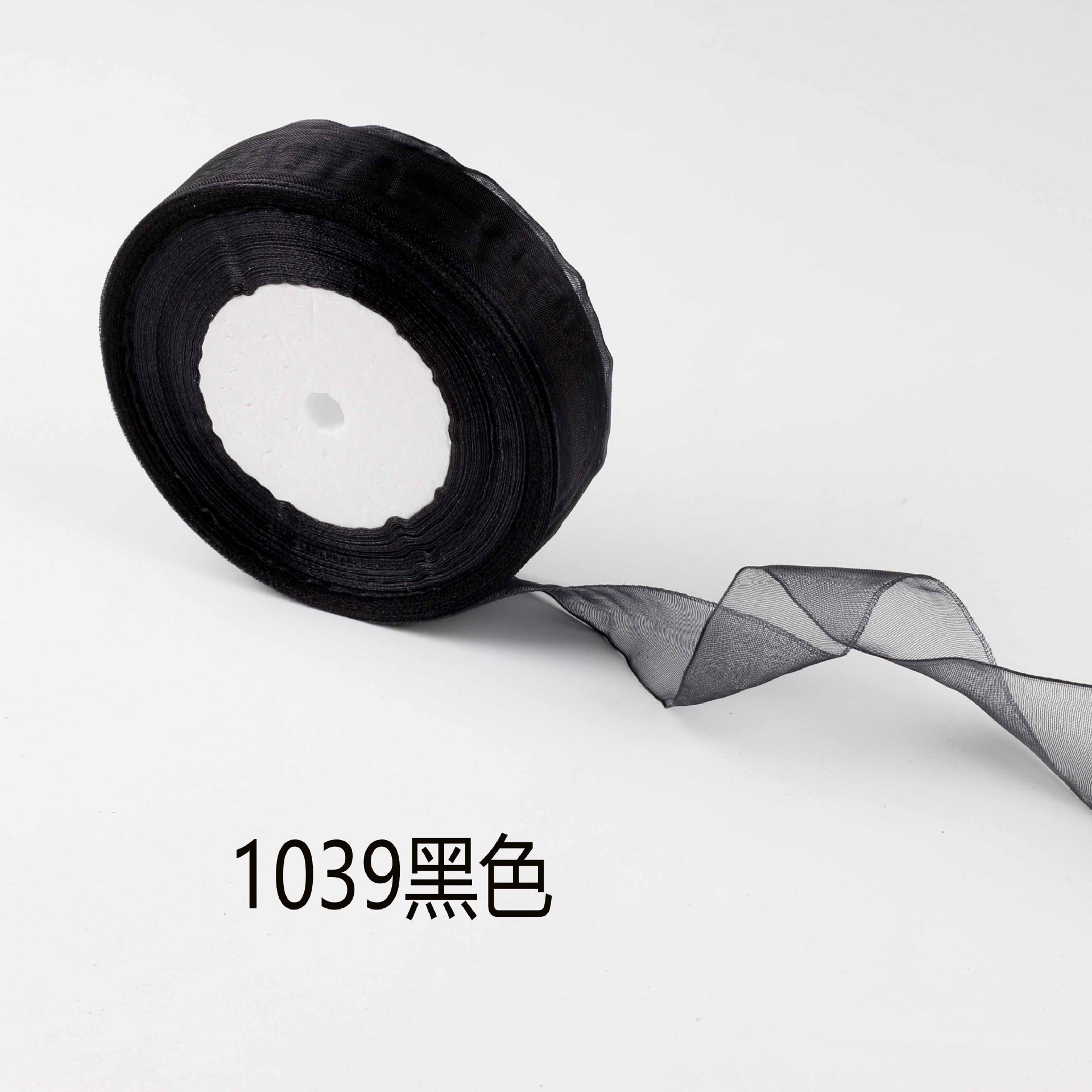 Para el comercio electrónico transfronterizo cinta transparente arco cinta de gasa 2,5 cm cinta de gasa de color DIY accesorios para el cabello