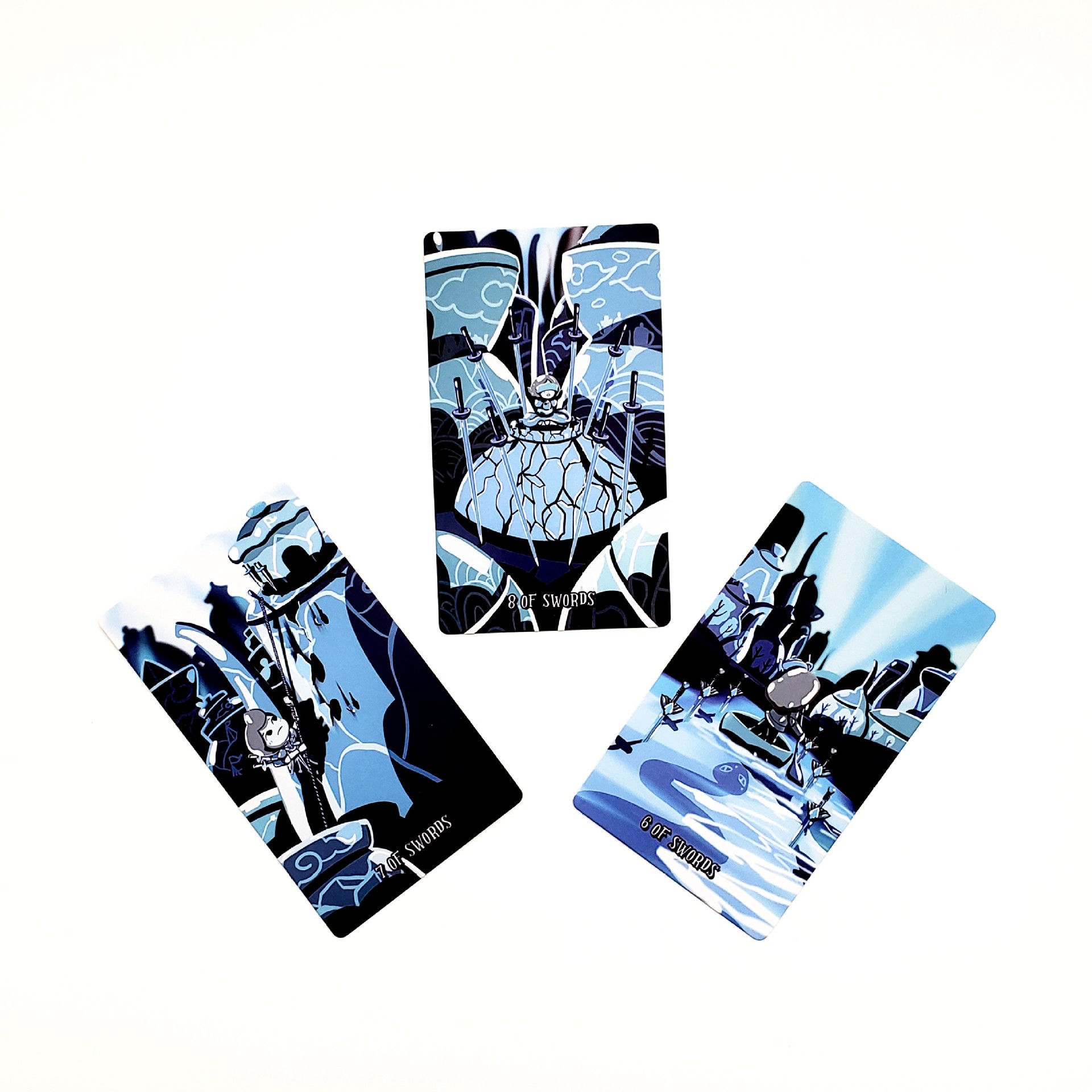 Tarot Card Game Set For Party Games - Porcelain Style Board Game_voghion.com