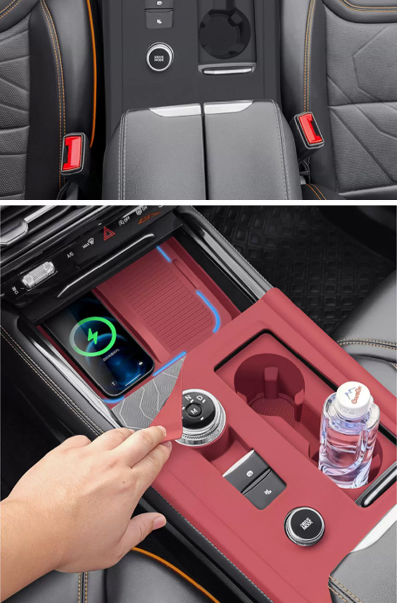 23-26 model Ford Explorer center console mat, cup holder slot interior anti-slip protective pad, complete set of modification accessories