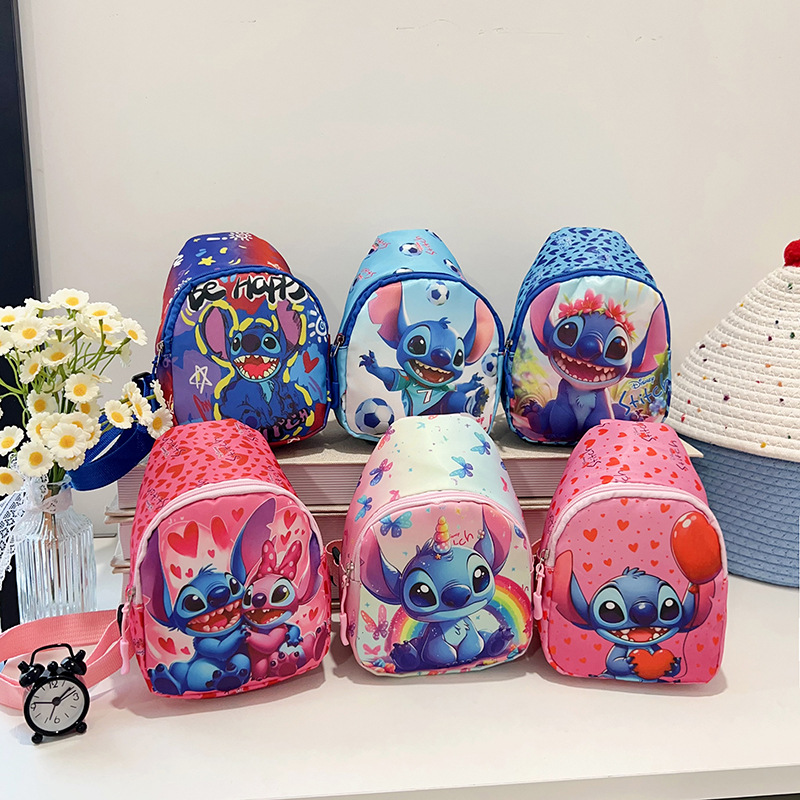Children's Chest Bag for Boys 2025 New Style Cute Coin Purse Stitch Outdoor Casual Trendy Shoulder Crossbody Bag for Girls