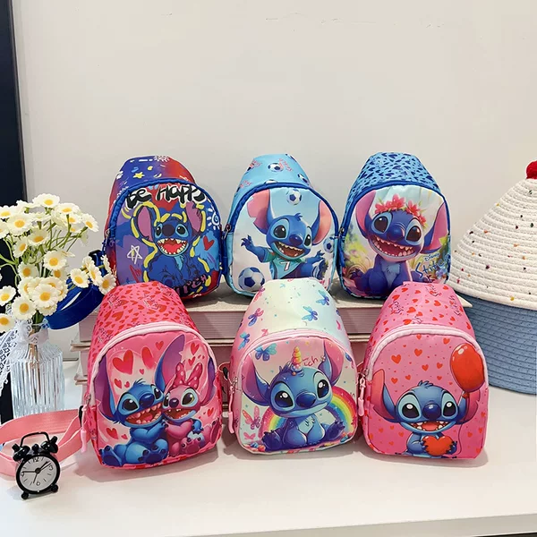 Children's Chest Bag for Boys 2025 New Style Cute Coin Purse Stitch Outdoor Casual Trendy Shoulder Crossbody Bag for Girls