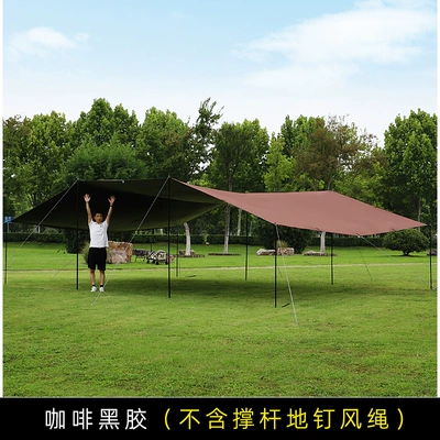Leisure Canopy, Avtomobil yan çətirləri - coffee-vinyl-68-separate-canopy-with-storage-bag-8-meters-long-and-6-meters-wide