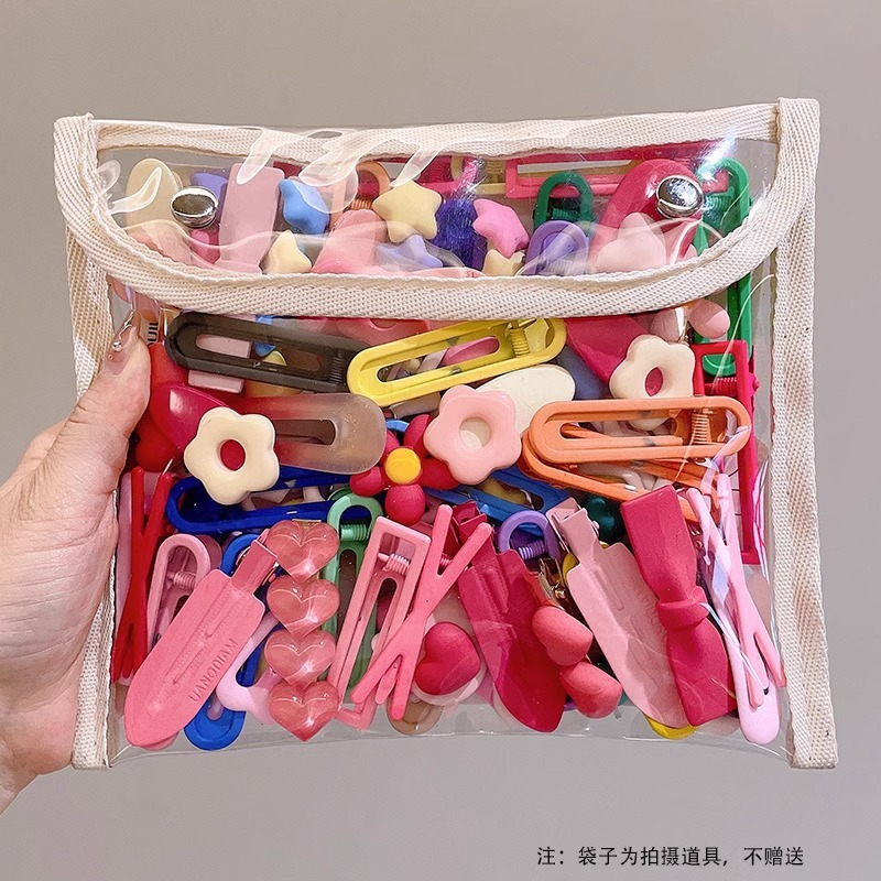 La horquilla rota de la niña clip BB frente lado flequillo lindo clip lateral clip femenino tocado horquilla de La Niña de los niños