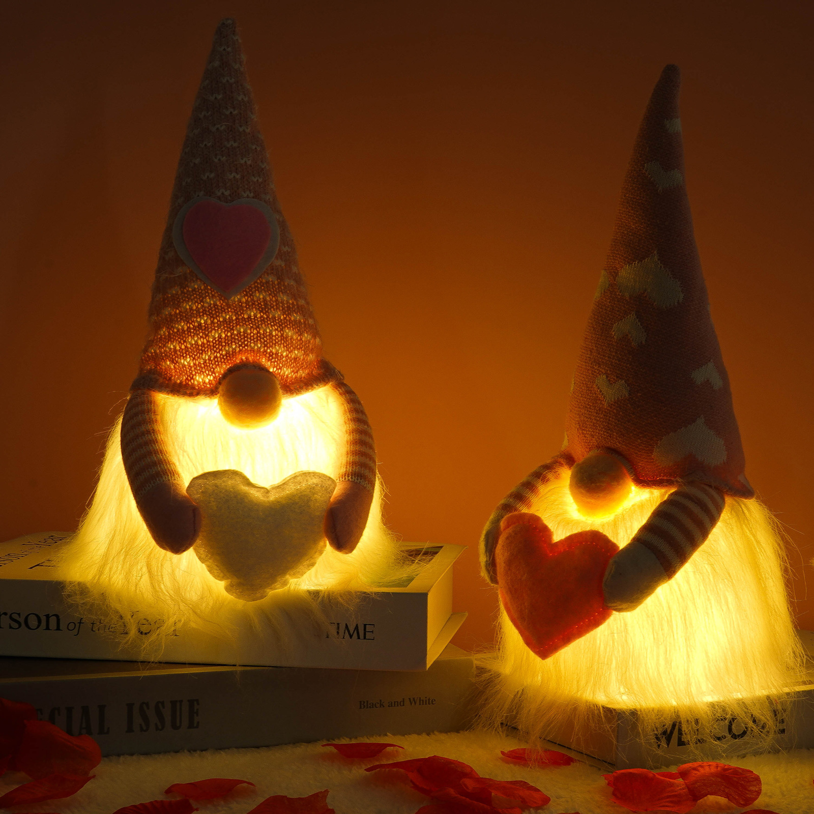 Transfronterizo nuevo Día de San Valentín muñeca sin rostro luminoso amor muñeca decoración Regalo De vacaciones decoraciones