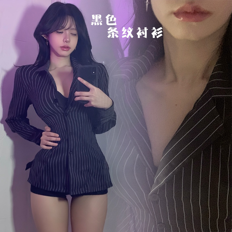 Sexy Lingerie with a Large-Scale, Sensual, Mature Style, Featuring a Waist-Cinching Slimming Shirt for a Flattering Look