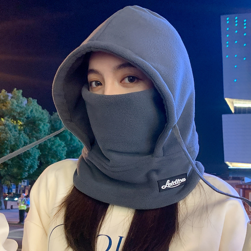 Máscara cálida a prueba de viento para ciclismo de otoño e invierno para hombres Funda multifuncional para cuello para exteriores con orejas colgantes Funda para cuello a prueba de frío Funda para cuello