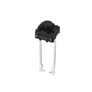 Manufacturers supply two-pin button waterproof and dustproof 6*6 switch two-pin switch plug-in black touch switch