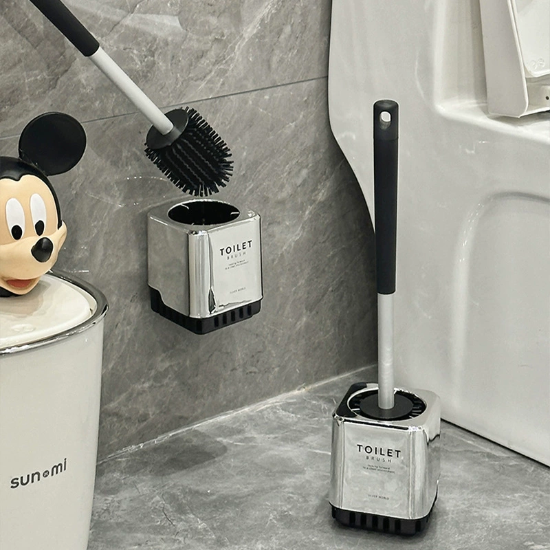 Щетка для унитаза для домашнего использования, без мертвых зон, новая модель щетки для ванной комнаты 2025 года, щетка для унитаза, настенная щетка для чистки зазоров в унитазе.