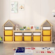 网红儿童玩具收纳柜多功能组合置物架抽屉式幼儿园容量实木储