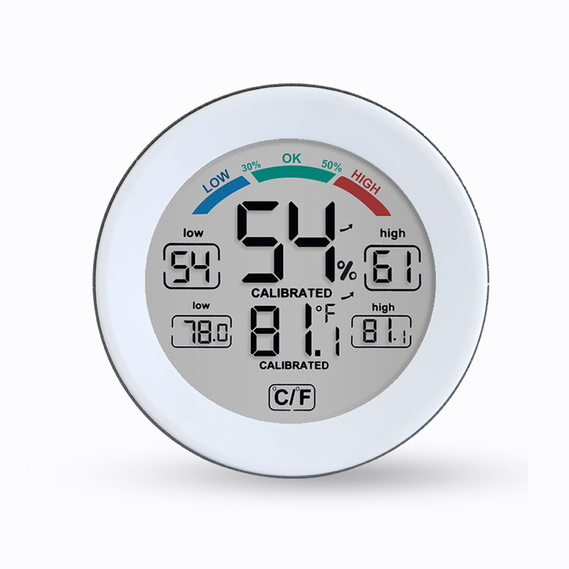 2022新品 亚马逊精品室内触屏电子温湿度计温湿度记忆 铝合金外壳